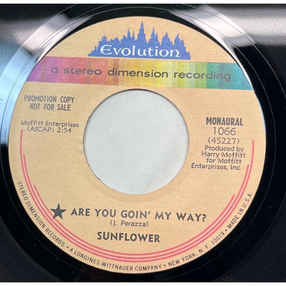 Sunflower Are You Goin My Way / Melanie 45 Rock Vinyl Record Promo Evolution NM